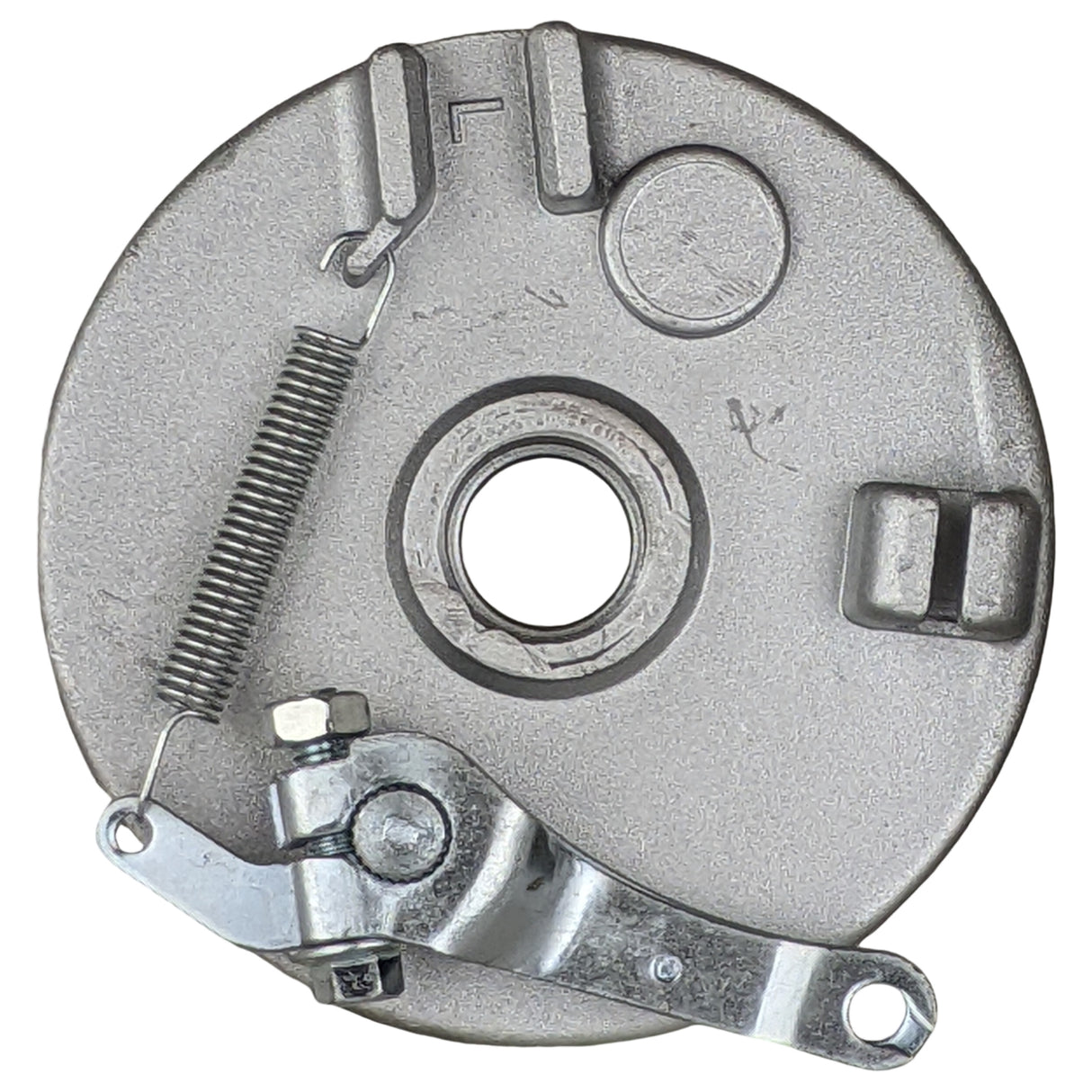 Front Left Hub Drum Brake Assembly TaoTao ATA110B with 6 or 7 Inch Wheel & Tires with 77mm 3in Stud Spacing