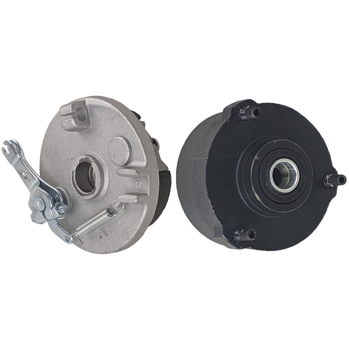 Front Right Hub Drum Brake Assembly TaoTao ATA110B with 6 or 7 Inch Wheel & Tires with 77mm 3in Stud Spacing