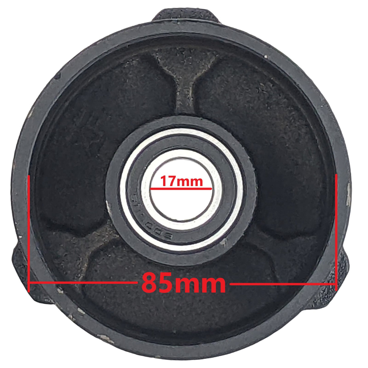 Front Right Hub Drum Brake Assembly TaoTao ATA110B with 6 or 7 Inch Wheel & Tires with 77mm 3in Stud Spacing