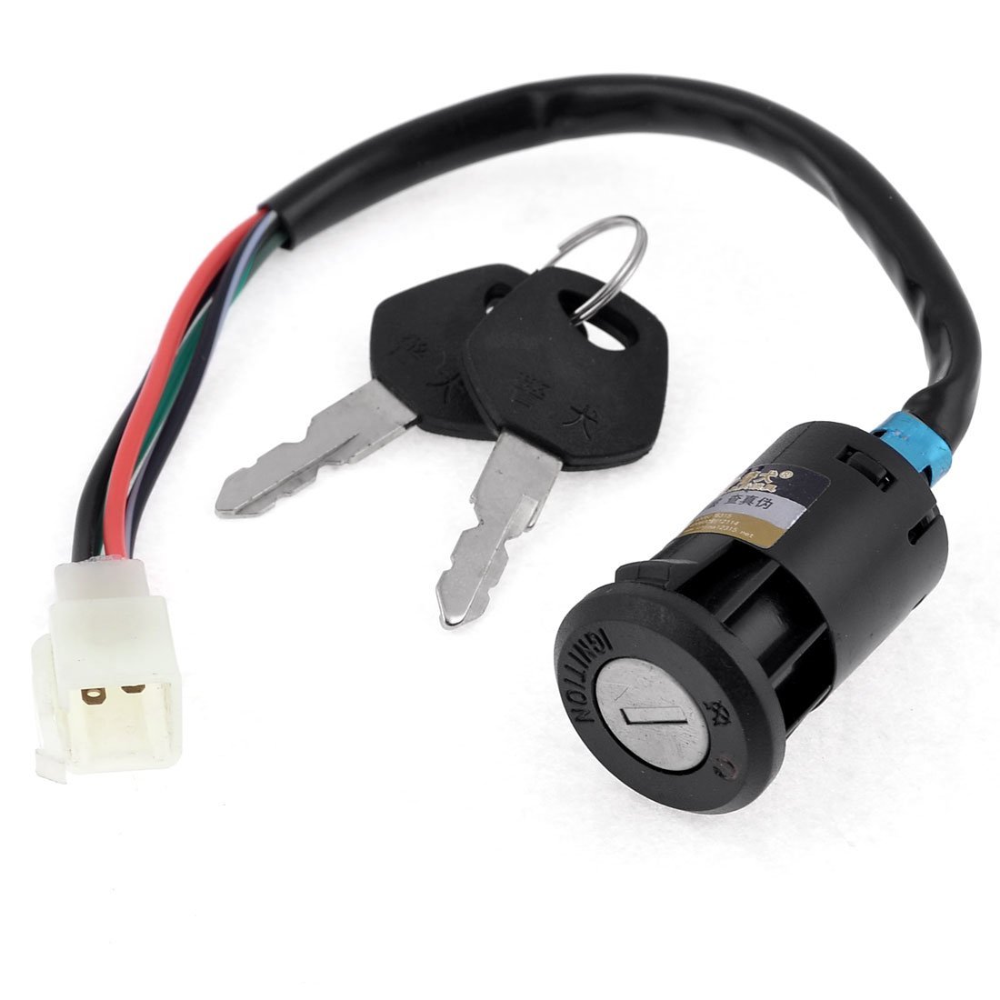 Ignition Switch with Keys, 4-Wire