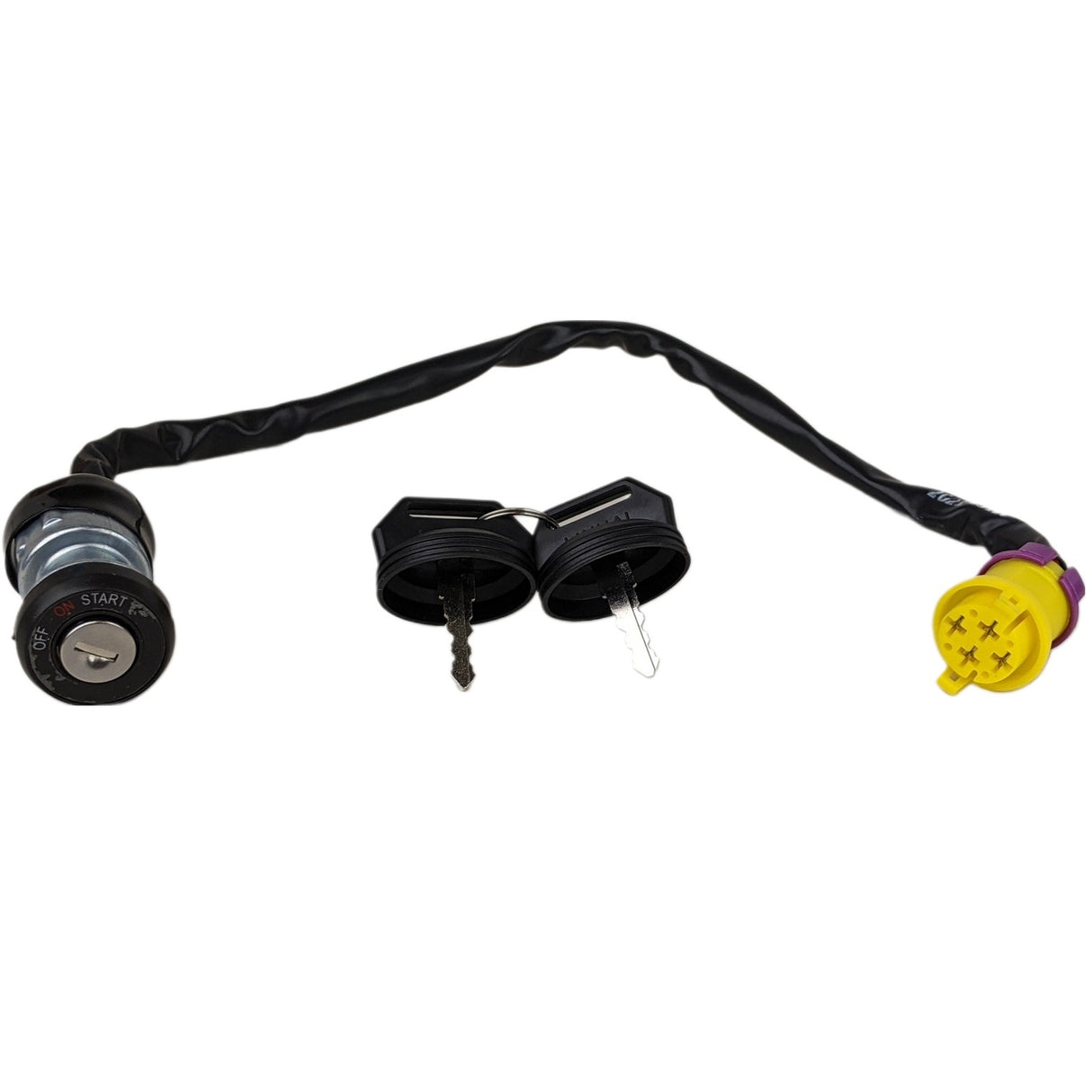 Ignition Key Switch with Waterproof Harness Plug OEM Linhai Goon Muddy Bighorn 260cc 300cc 400cc ATV