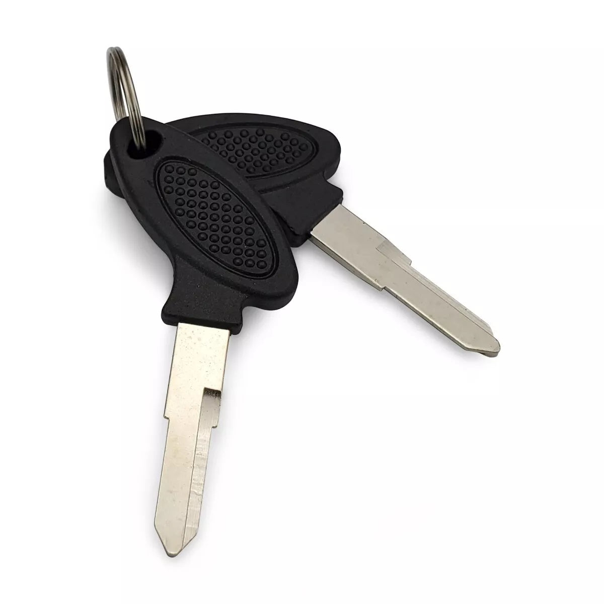 Set of 2 Key Blanks Uncut Left Blade Groove for GY6 Chinese Scooters & Pocket Bikes - Version 1