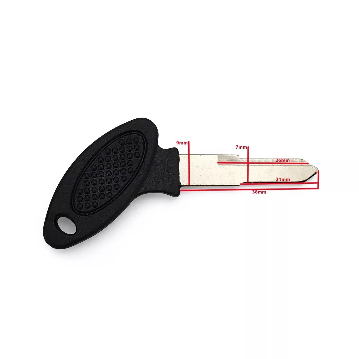 Set of 2 Key Blanks Uncut Left Blade Groove for GY6 Chinese Scooters & Pocket Bikes - Version 1