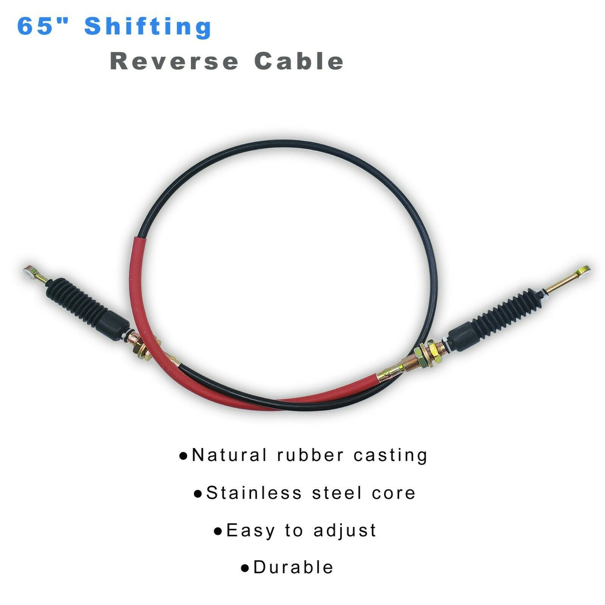 65" Shifting Reverse Cable for 150CC-250CC Kandi, Roketa, Sunl Go Kart Buggy