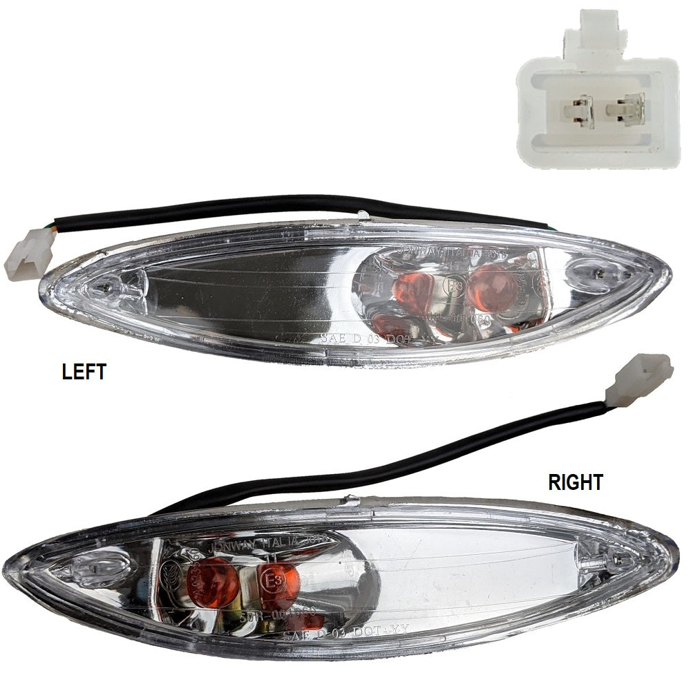Turn Signal Light Assembly Left & Right YY50QT-21 - Version 2