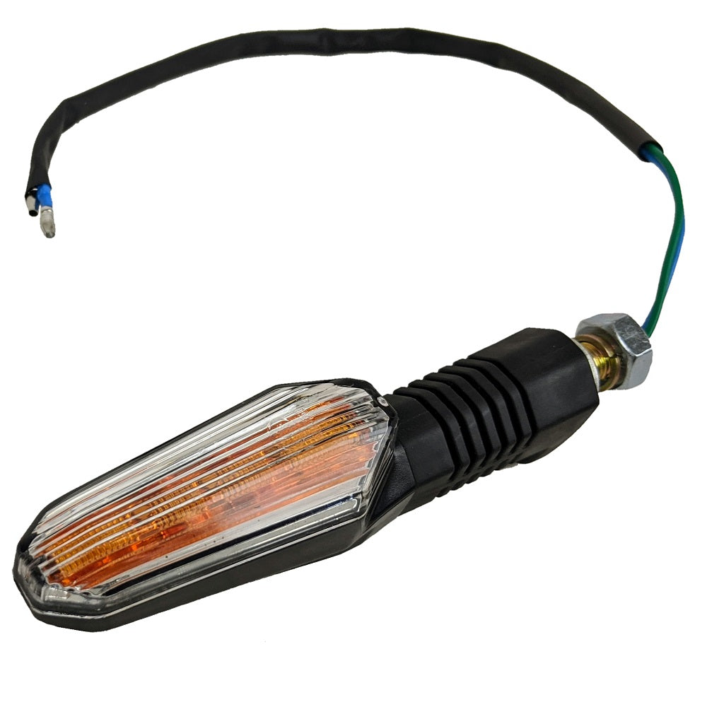 RedCap Motorcycle Only 1 Indicator Flowing LED Turn Signal Lights Blinkers Brake Light Rear Front 12V for Jonway YY125 Scooter Mopeds, Cougar Rocket 50cc, 125cc, 150cc, Fit in Chinese Other Models