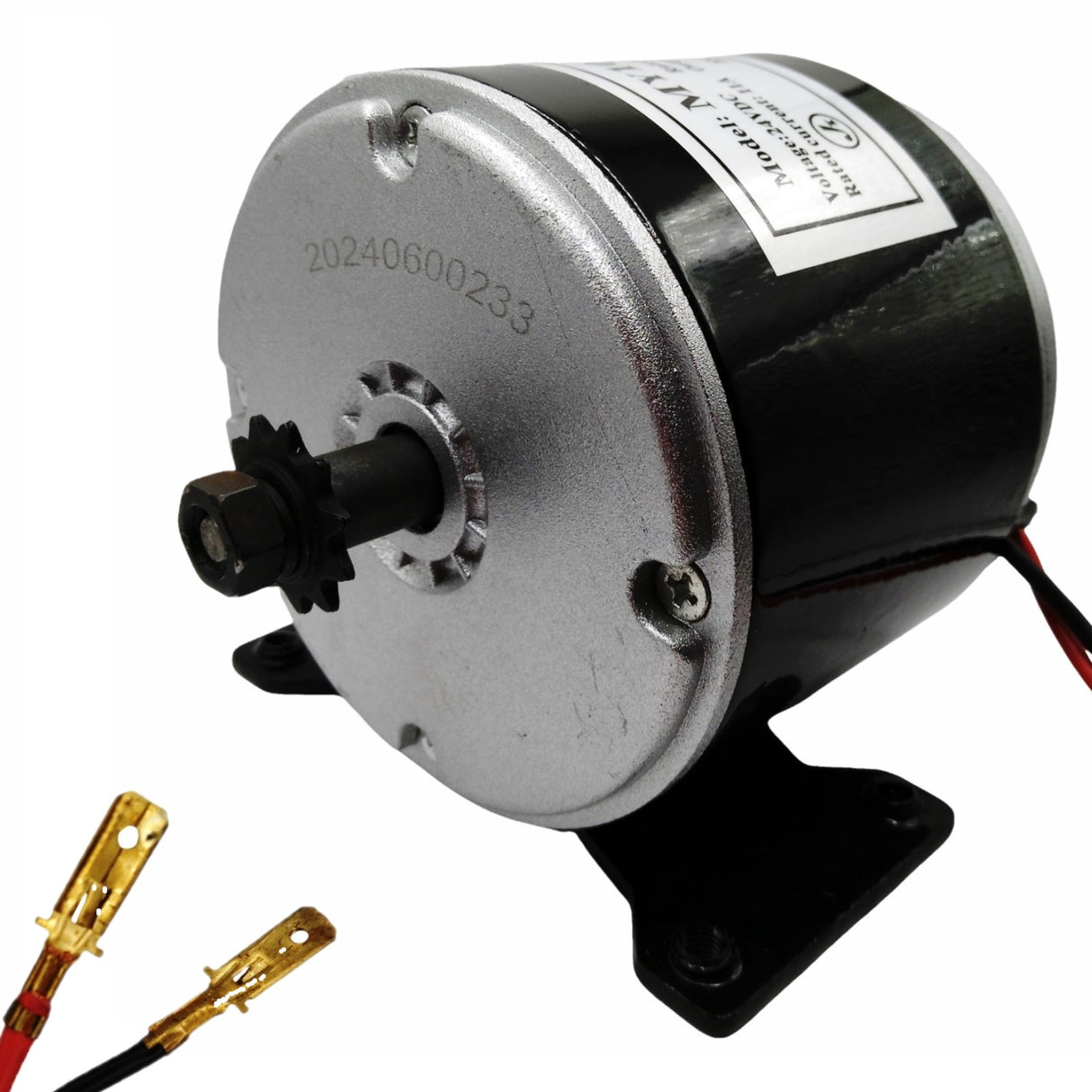 24V DC 350W 2650RPM Brushed Permanent Magnet Electric Motor for Electric Scooters Go-Kart Speed Control - MY1016