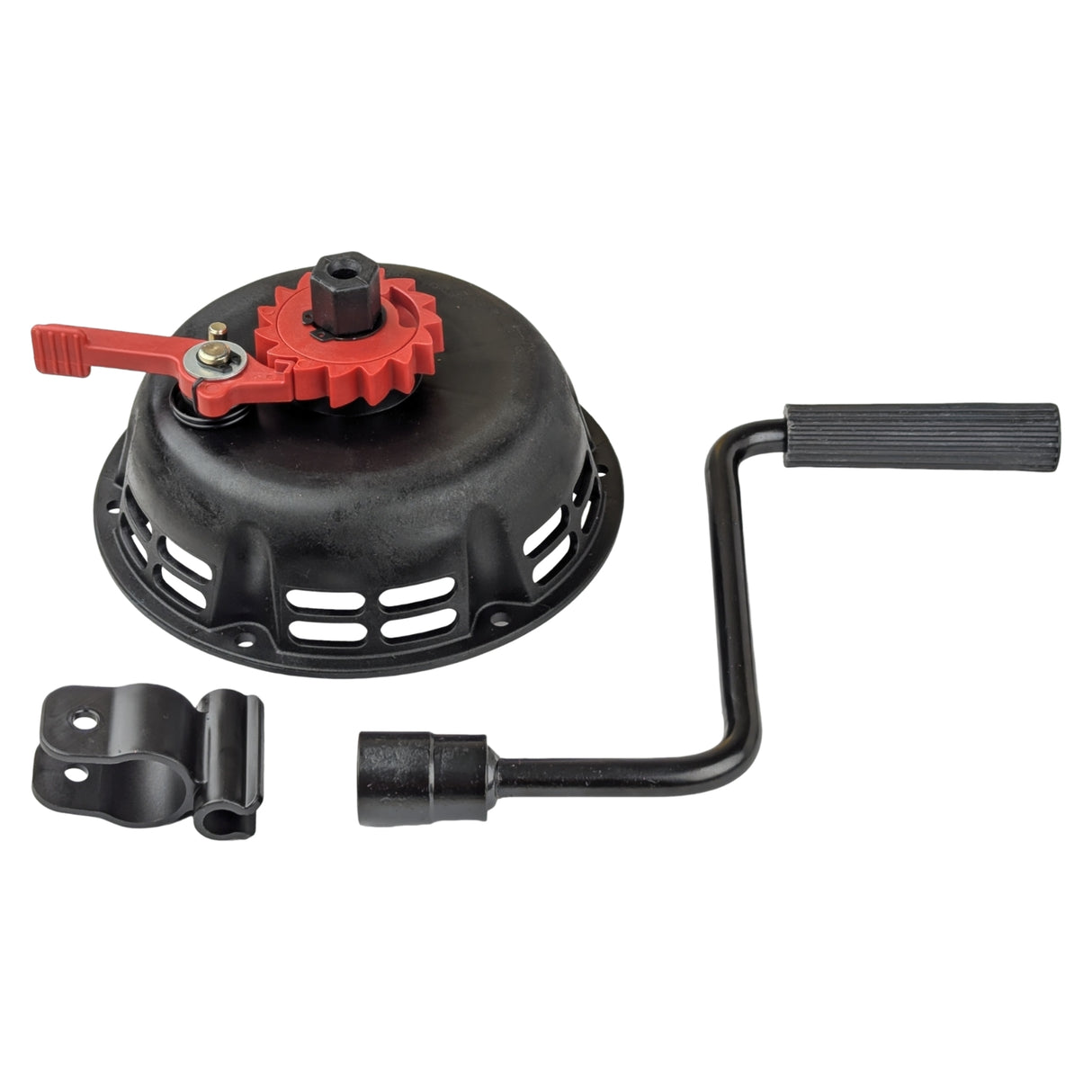 Electric Start Recoil Pull Starter Assembly for Predator 212cc Engine Compatible with Coleman CT200U CT200U-EX BT200X TrailMaster (Black)