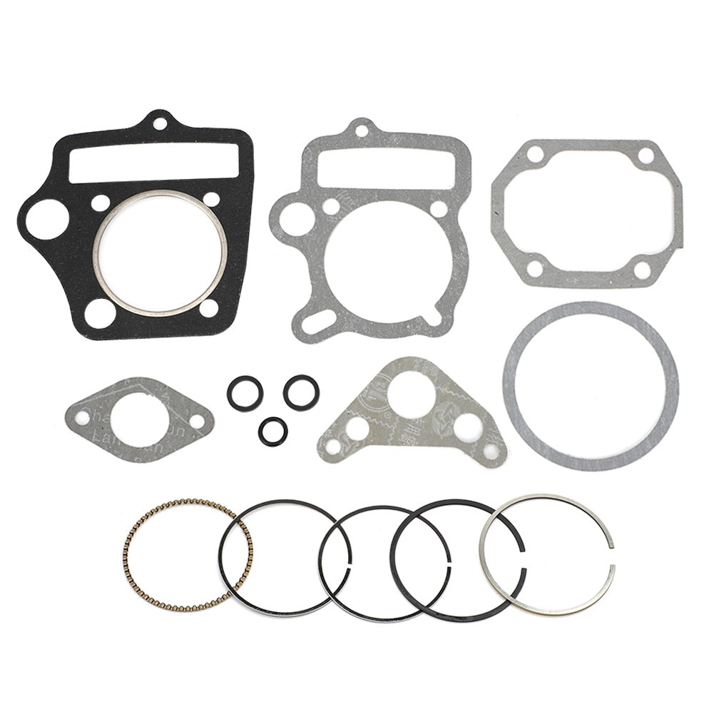 Redcap 54mm Bore Piston & Ring Set with Head Gaskets Kit - for 125cc Pit Dirt Bike with the Horizontal Styled Engine