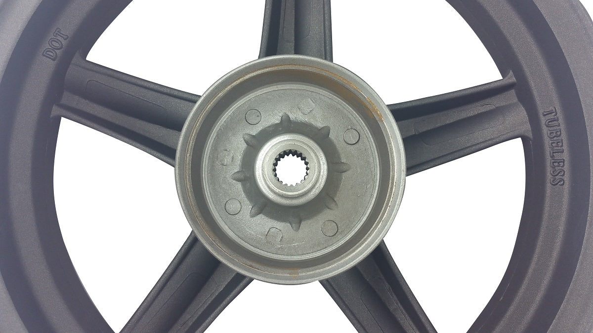 12 Inch Black Rear Rim 49 50cc TaoTao Peace New Gy6 Scooters Mopeds MT2.50x12