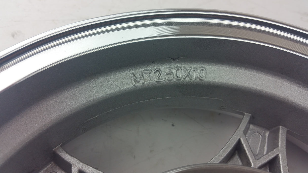 10 Inch Chrome Rear Rim 49 50cc TaoTao Peace New Gy6 Scooters Mopeds MT2.50x10