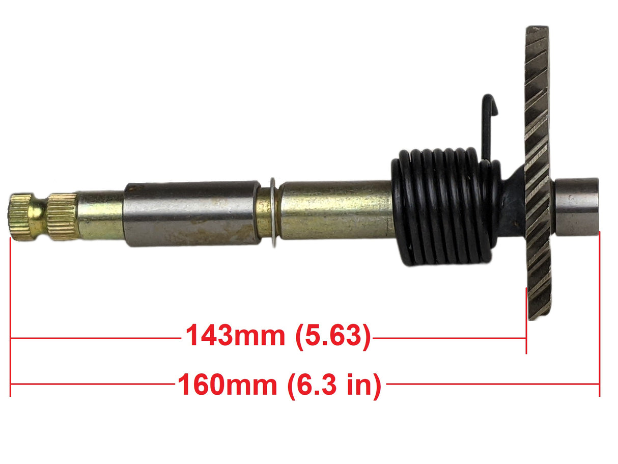 Kick Start Shaft Gear Spindle for GY6 125cc 150cc Chinese Scooter Moped ATV 5.75" Shaft & 3.66" Gear