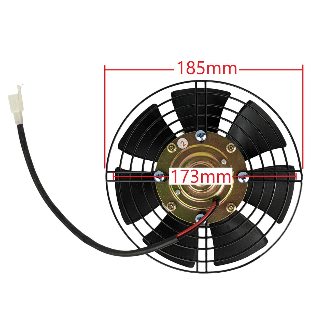 12V Electric Radiator Cooling Fan Assembly 7 Blade fan for 175cc-300cc ATV Quad Buggy Model