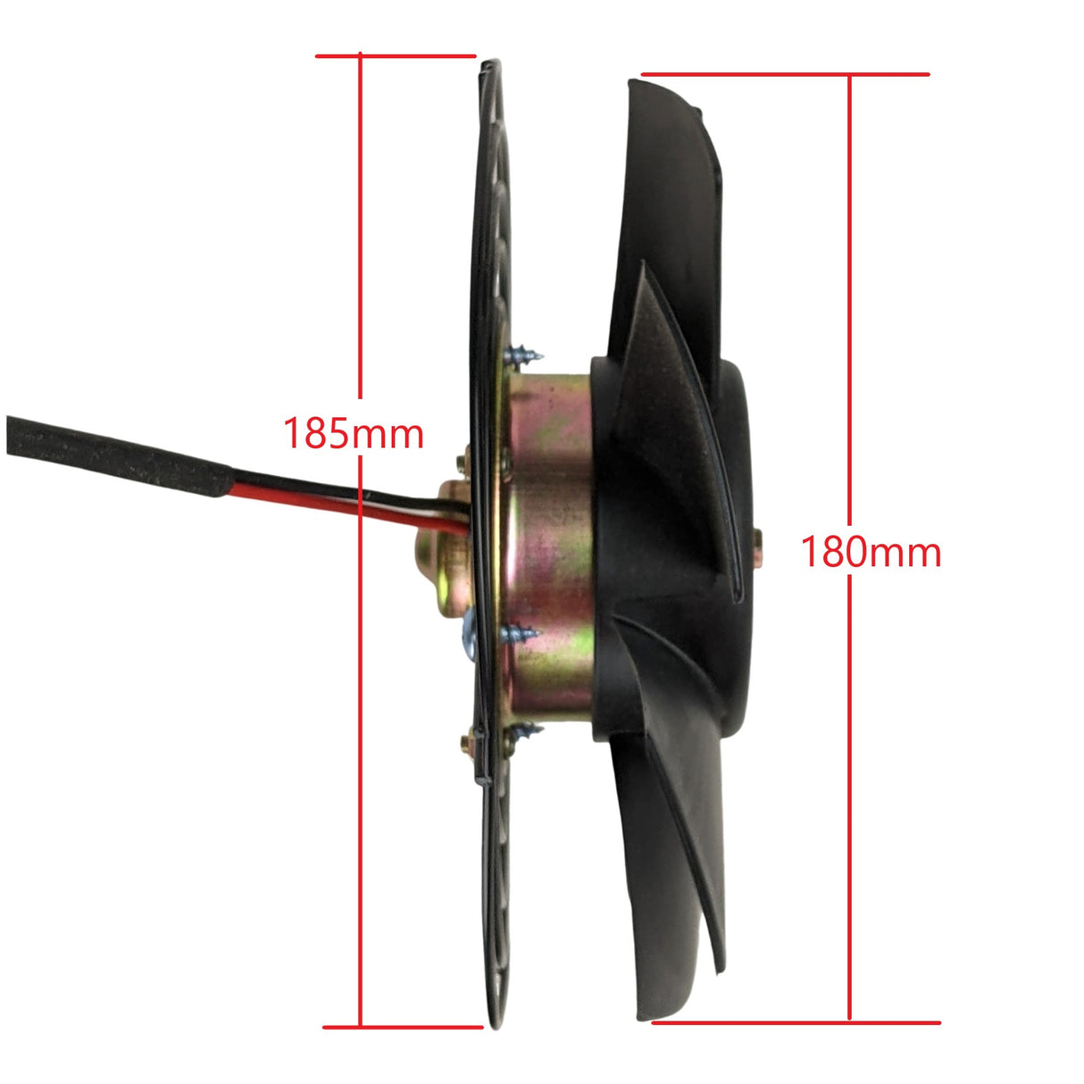 12V Electric Radiator Cooling Fan Assembly 7 Blade fan for 175cc-300cc ATV Quad Buggy Model