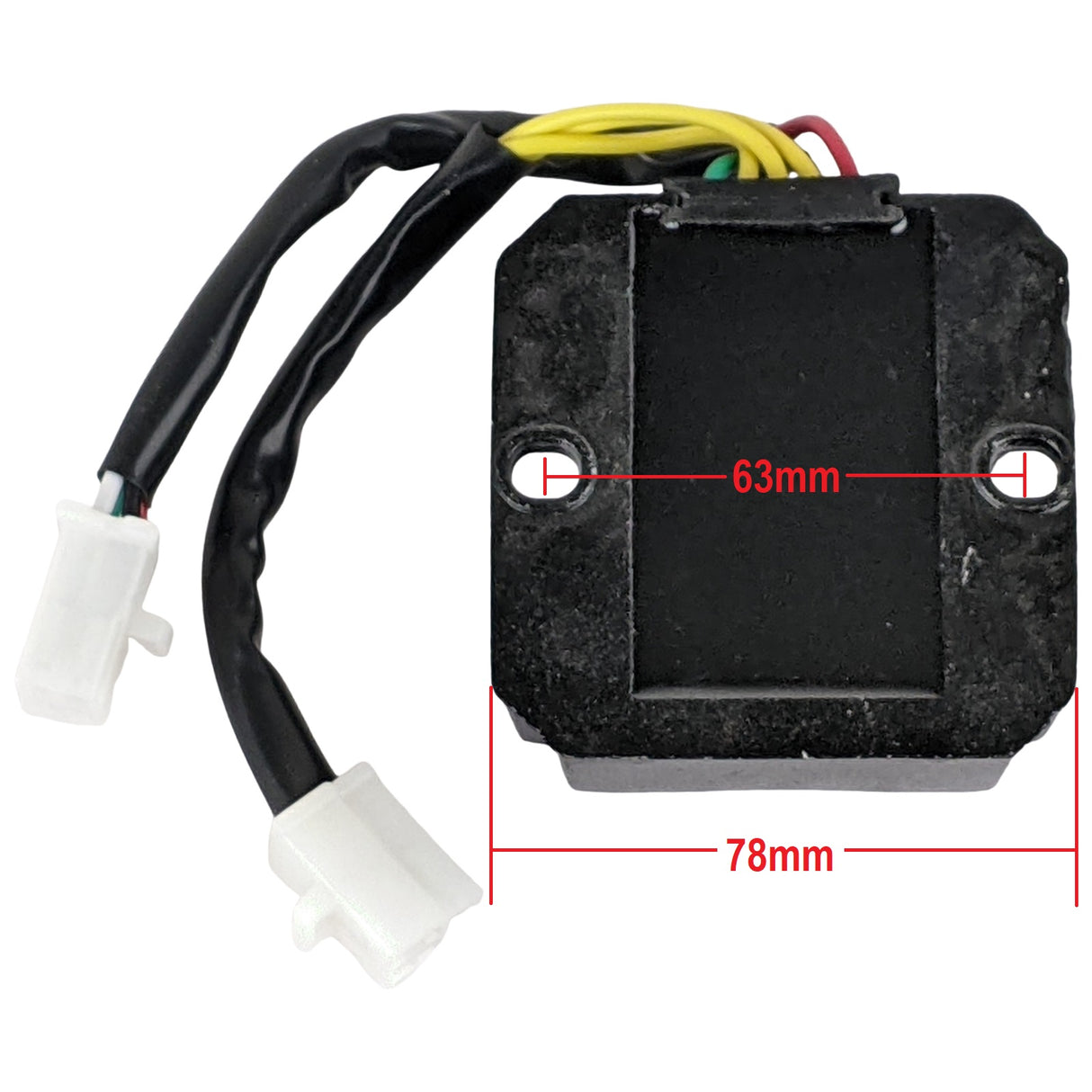 Voltage Regulator DC Rectifier 7 Wire Dual-plug GY6 150cc - Gator 150F2 & 150F