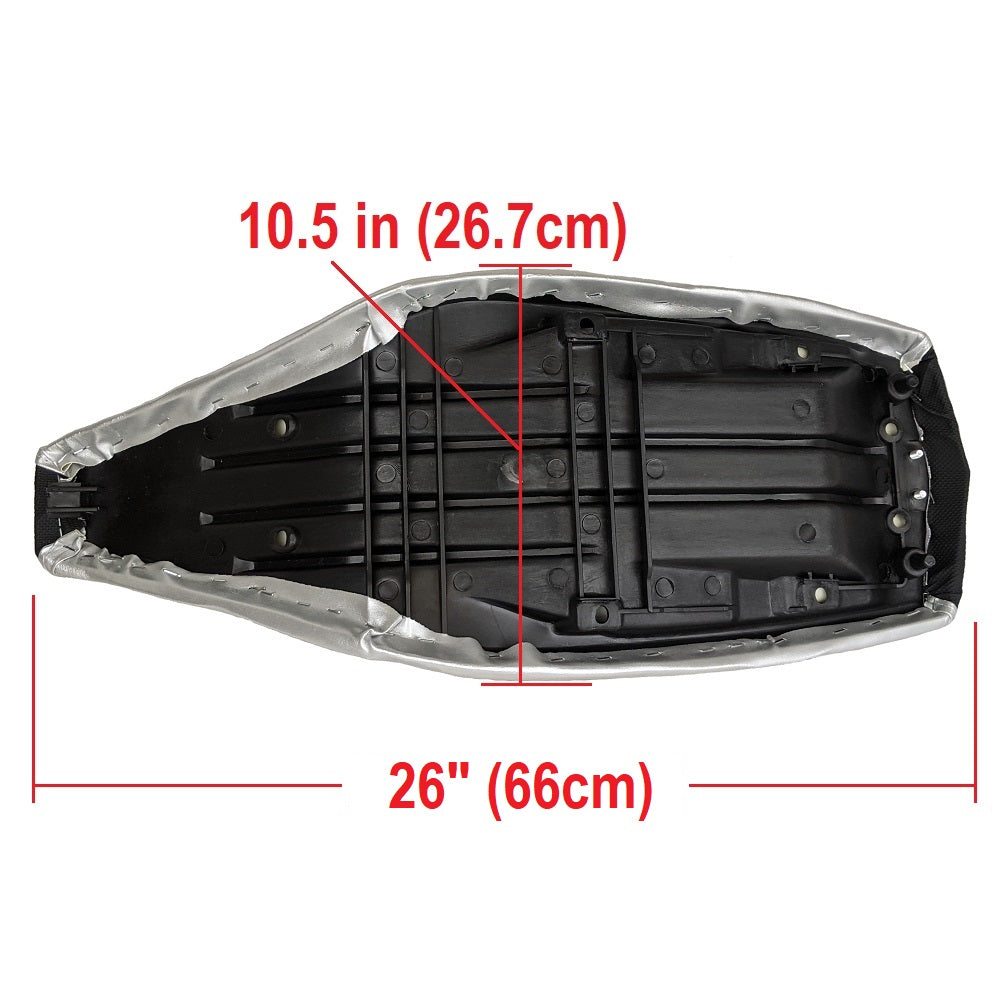 Seat 26 Inch Kazuma Falcon 110cc, 150cc 250cc ATV Replacement Redcat Black/Gray Baby