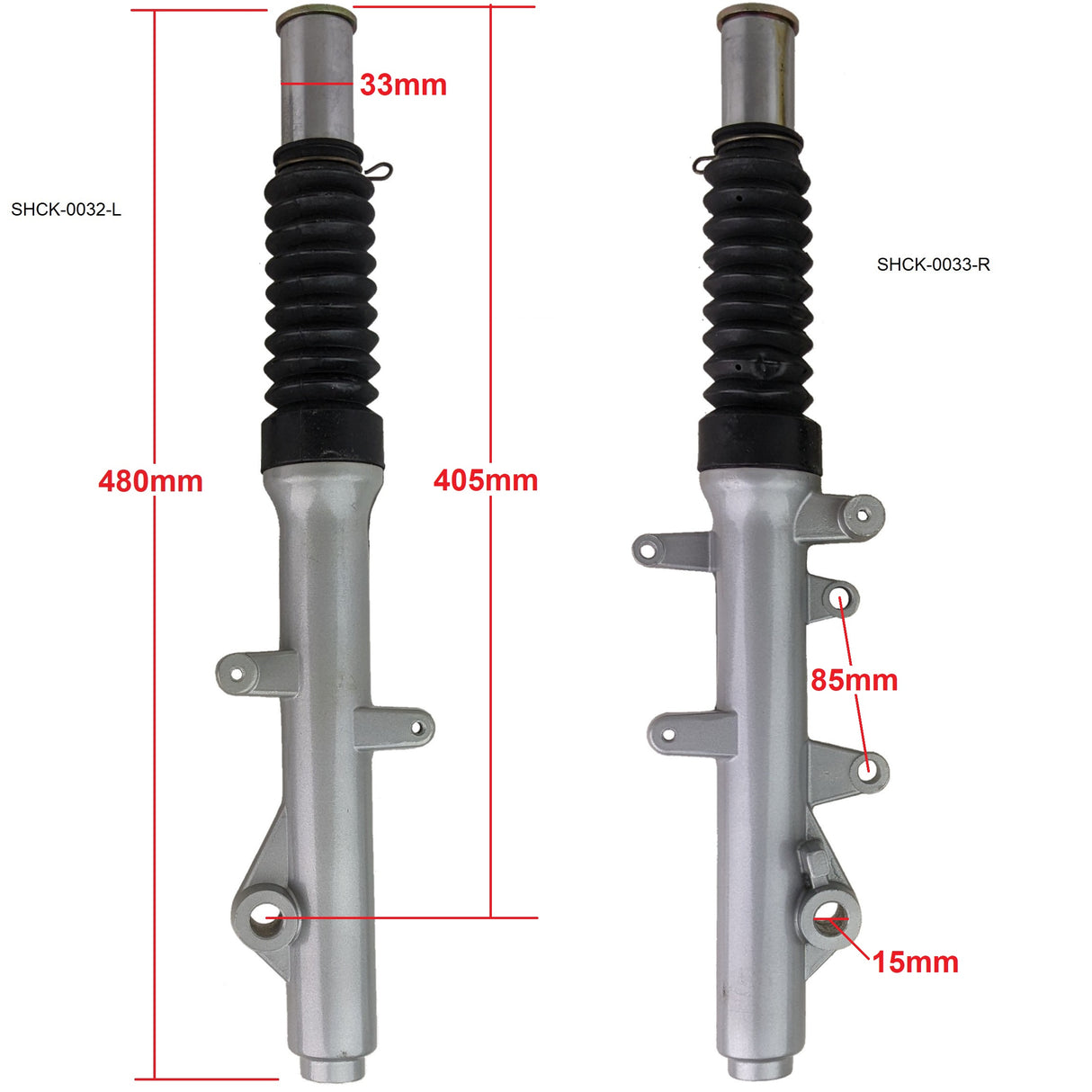 Front Forks Shock Absorber 150cc 250cc Scooter GY6 Gator 150 T