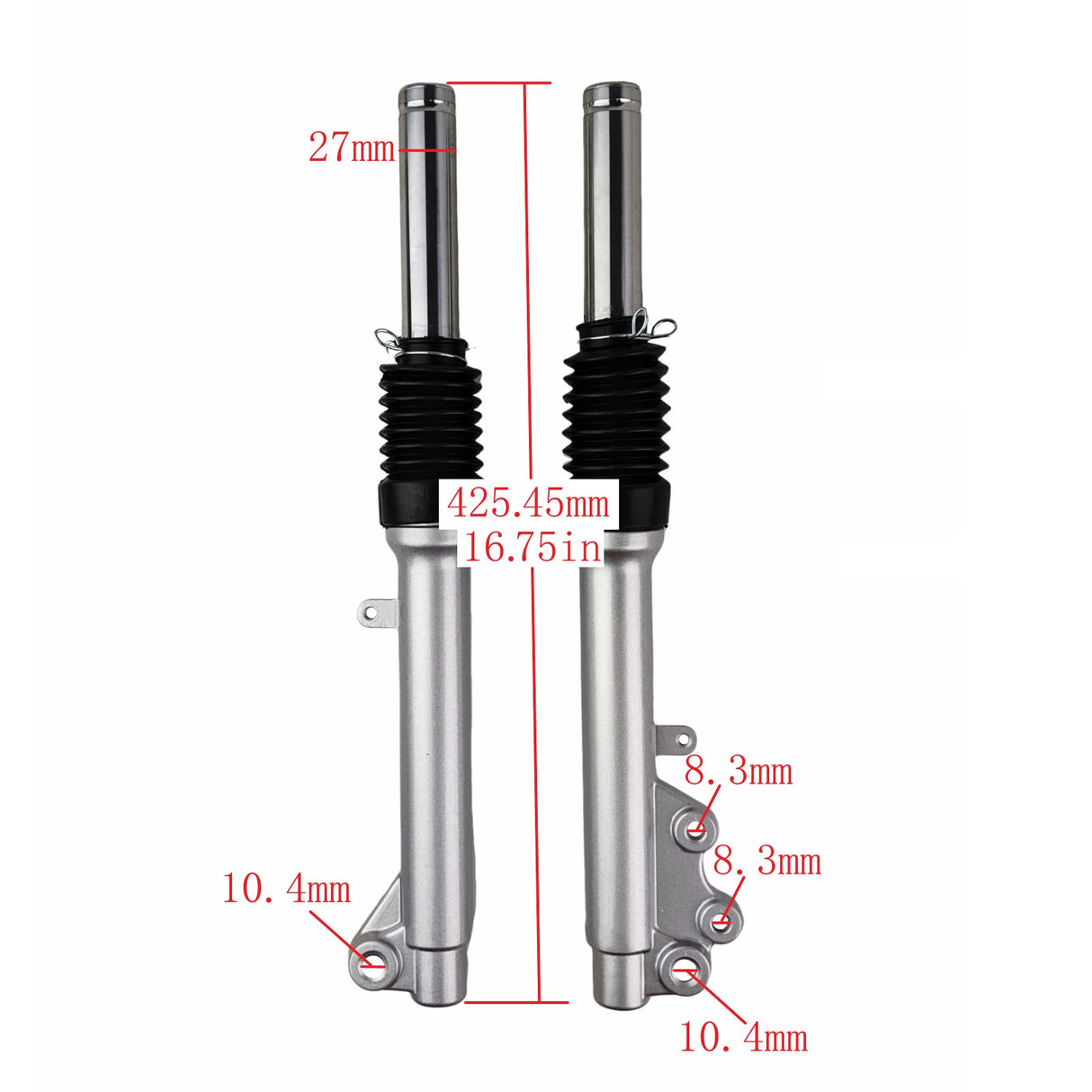 16.75" Front Shock Absorber Set LEFT & RIGHT
