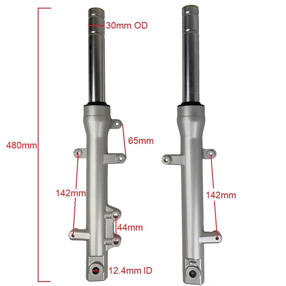 Front Left & Right Forks Shock Absorber For Gy6 50cc 150cc Scooter