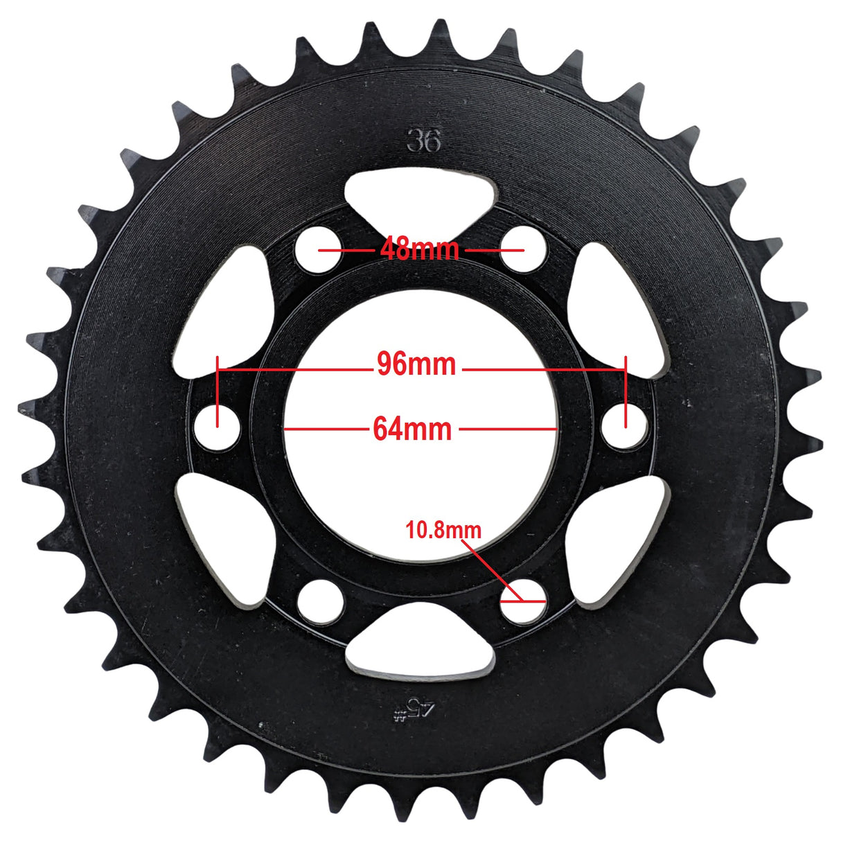 Rear Sprocket 520 36T Drive Chain 6-Hole GTX 250 EFI Vitacci GTX Titan 250 EFI