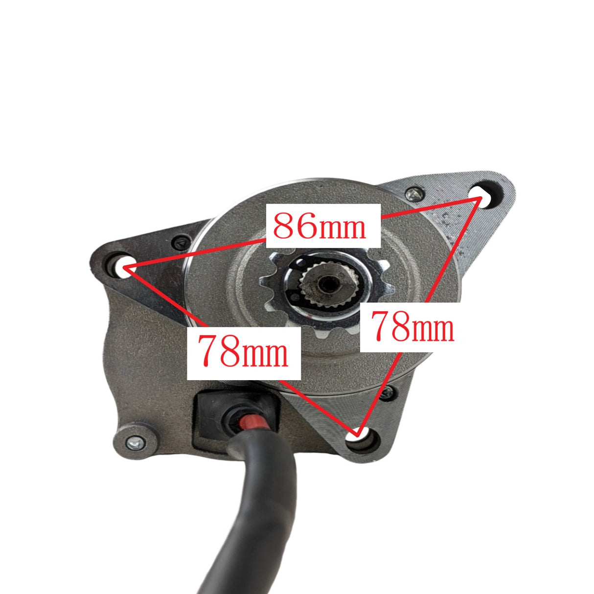 ATV Starter, 3-Bolt, Upper