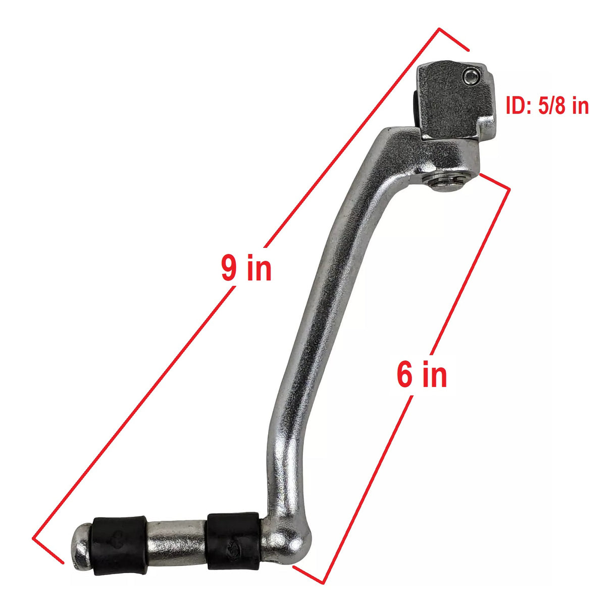 Apollo X18 Kick Starter Curved Silver Honda Xr Crf 50 70 80 Pit Bikes 50cc 70cc 110cc 125cc Kick Start Lever