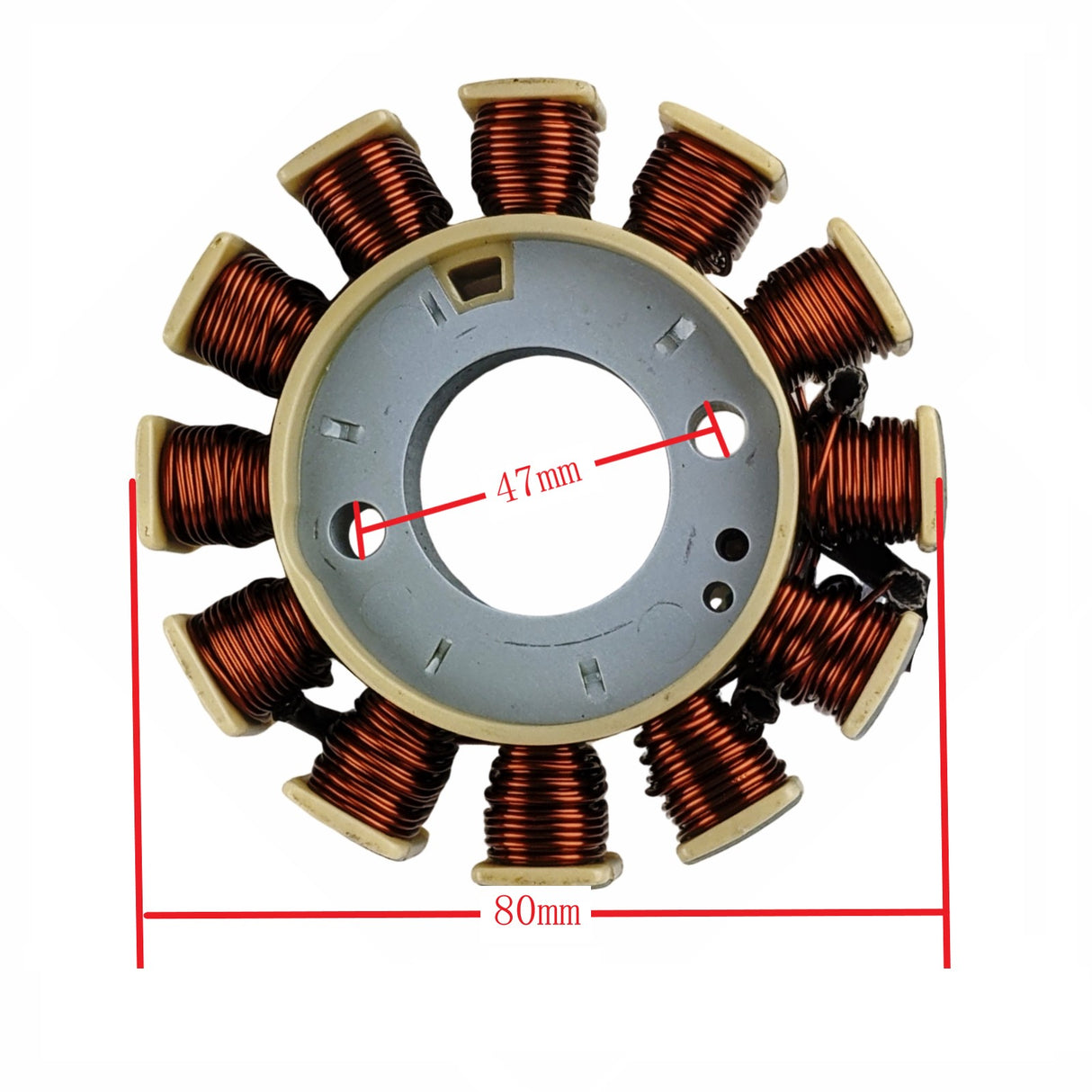 Stator Magneto DC - 12 Coil - 5 Wire - GY6 125cc-150cc - Supermach ATV CT125 125cc