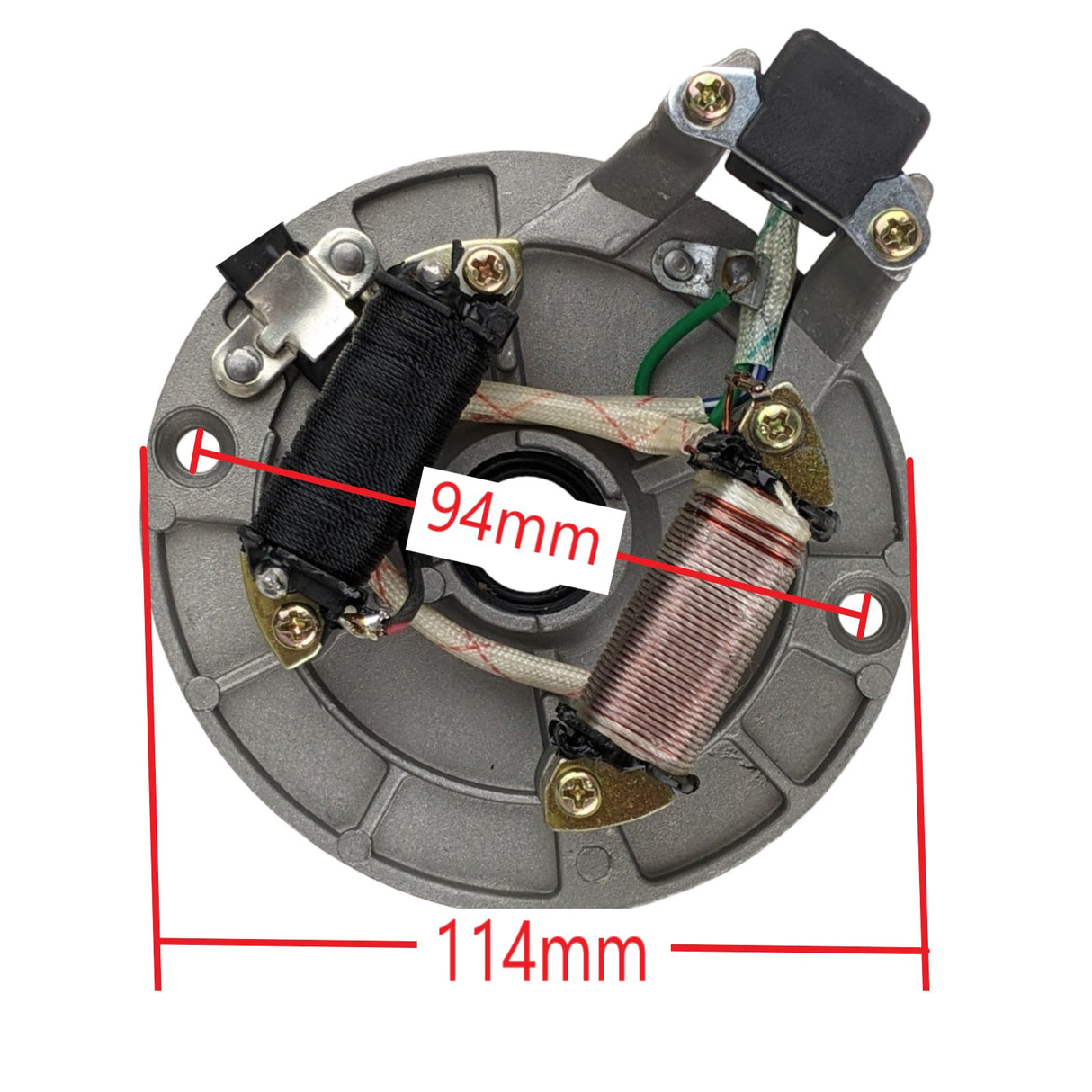 Stator Magneto - 2 Coil 5-Wire - 50cc-125cc - Version JH70 Coolster Dirt Bike Plug