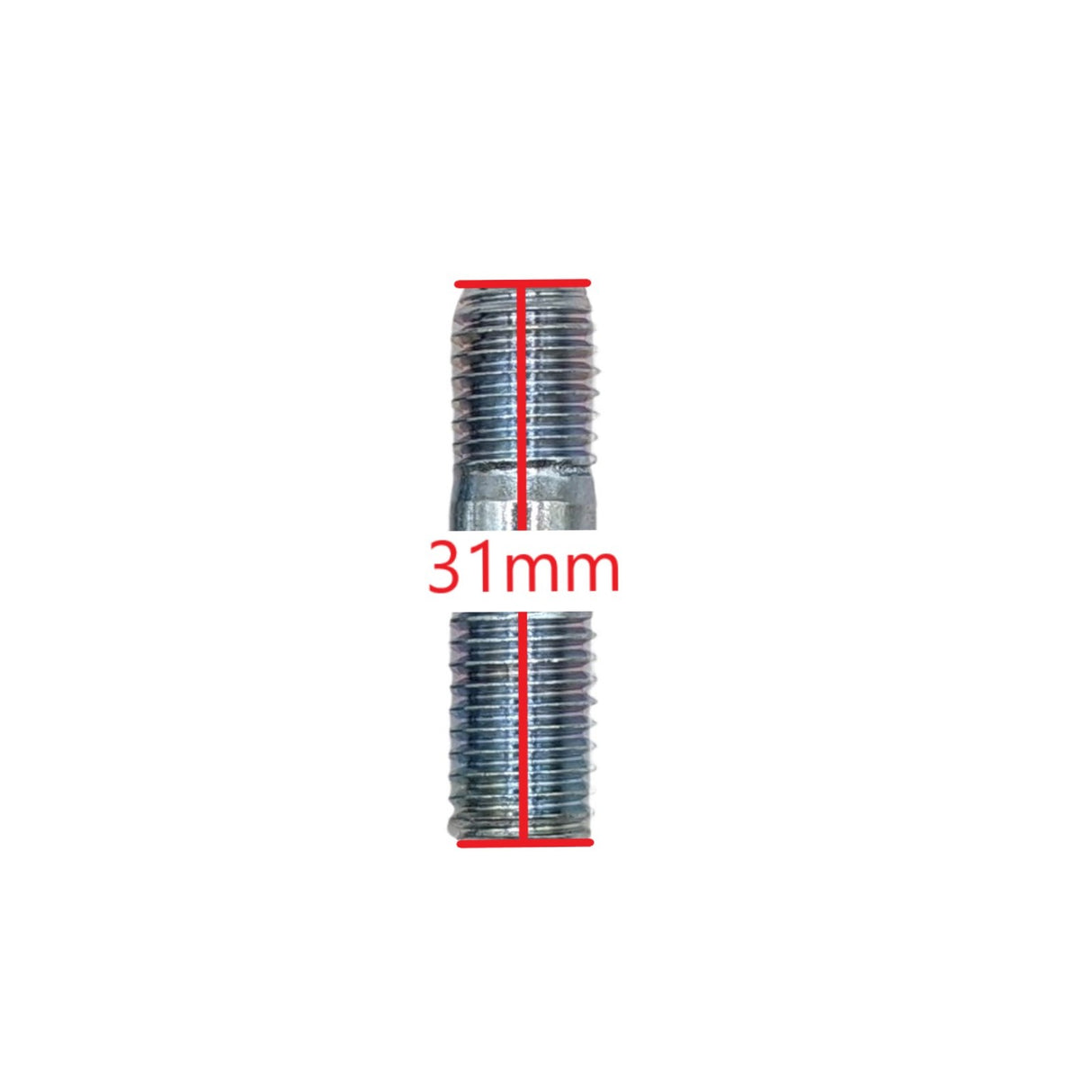 Cylinder Head Studs & Exhaust Nuts M6-1.0x63 M8-1.25x32 for GY6-B 4-Stroke 200cc 1P63QML EFI Engines
