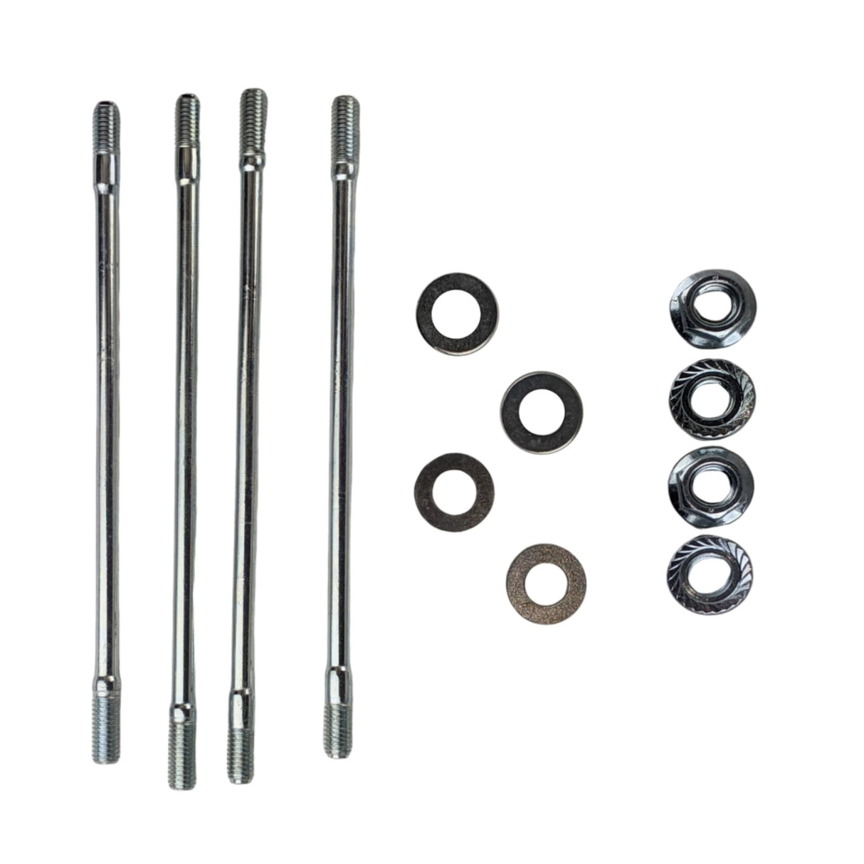 GY6 150cc Cylinder Head Studs set of 4 stud, nuts, washers