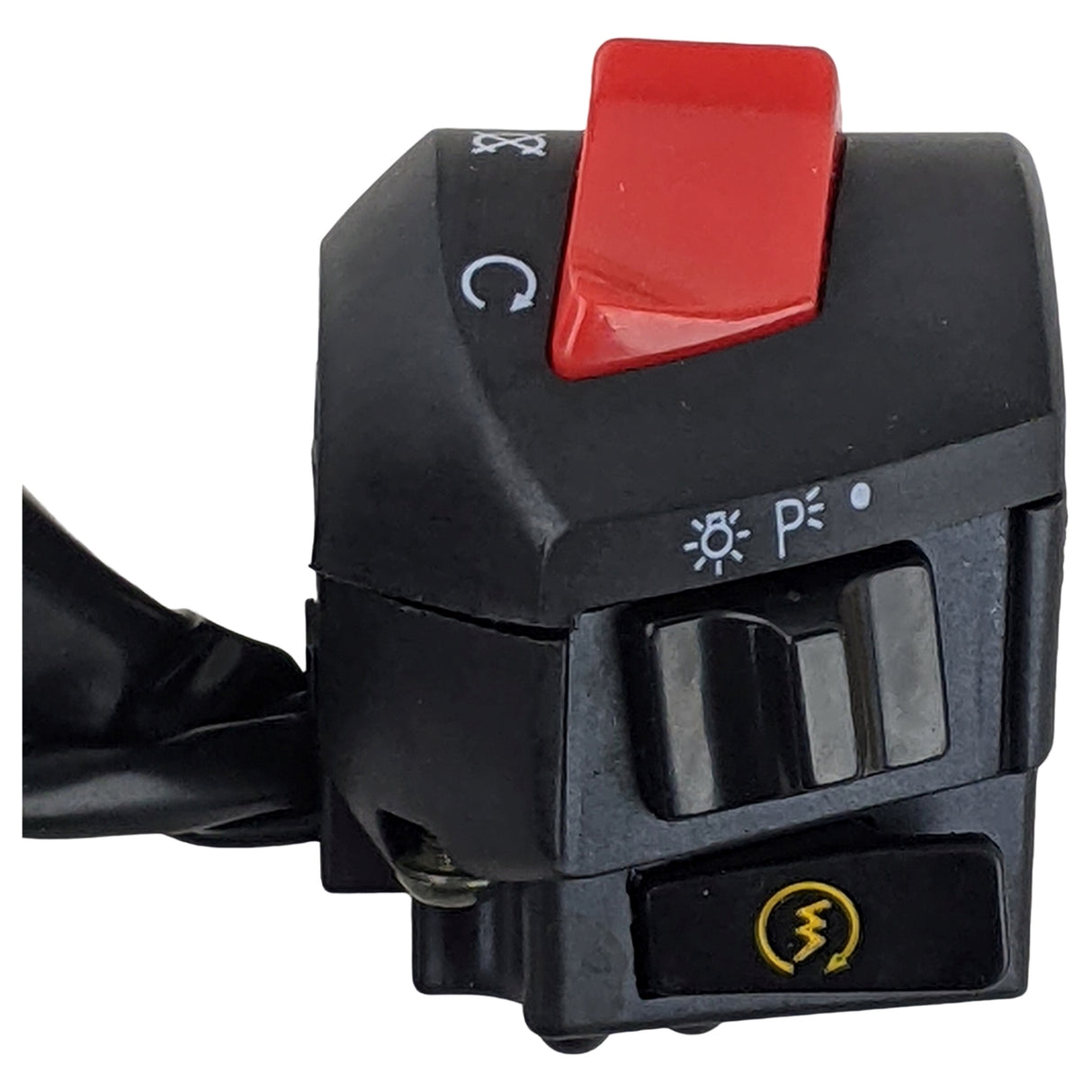 Right Side Scooter Handlebar Switch Start Stop - 7-Wire Harness Pin Plug - Version MC-54-250B