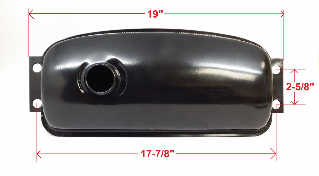 RedCap Go Karts Fuel Tank, Specifically Designed for Kandi 150cc GK150 Go Kart, Fit Other Models SUNL, Roketa and other 150cc to 250cc Chinese Go Karts - Durable Construction - (Sleek Black)