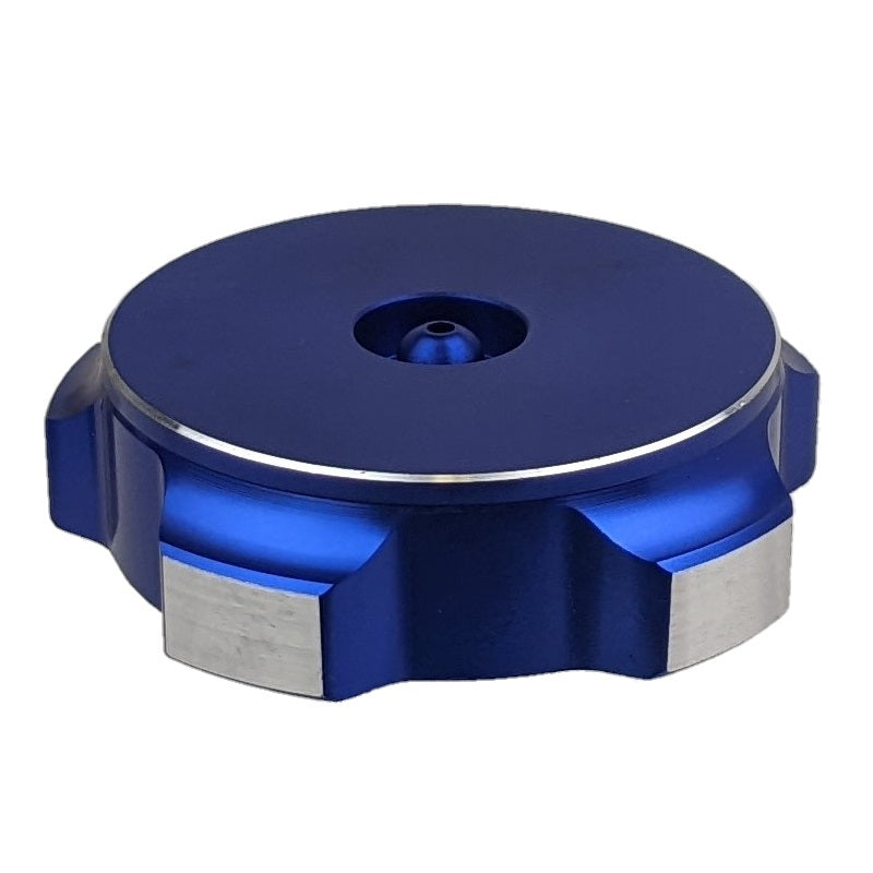 RedCap Blue Aluminum Alloy Motorcycle Gas Fuel Petrol Tank Cap with Breather Valve For 50cc, 70cc, 90cc, 110cc, 125cc, 140cc, 150cc, Chinese Pit Dirt Bikes CRF50, CRF70 - Sleek & Stylish Design