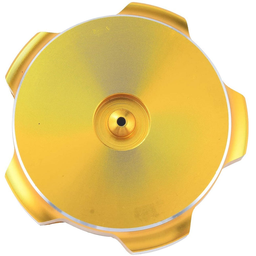 RedCap Sleek Gold Motorcycle Gas Fuel Petrol Tank Cap with Breather Valve For 50cc, 70cc, 90cc, 110cc, 125cc, 140cc, 150cc Chinese Pit Dirt Bikes CRF50, CRF70 - Crafted with Durable CNC Aluminum Alloy