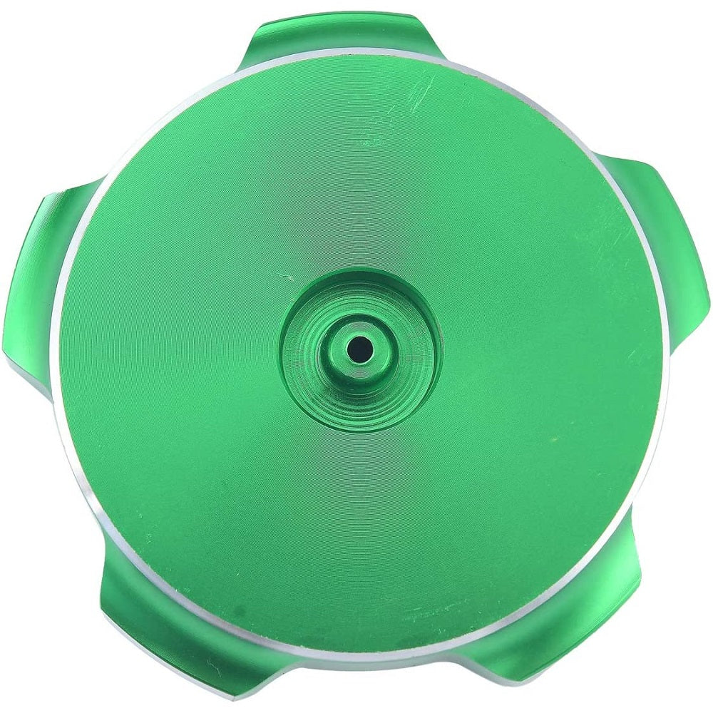 RedCap Green Aluminum Alloy Motorcycle Gas Fuel Petrol Tank Cap with Breather Valve For 50cc, 70cc, 90cc, 110cc, 125cc, 140cc, 150cc, Chinese Pit Dirt Bikes CRF50, CRF70 - Sleek & Stylish Design