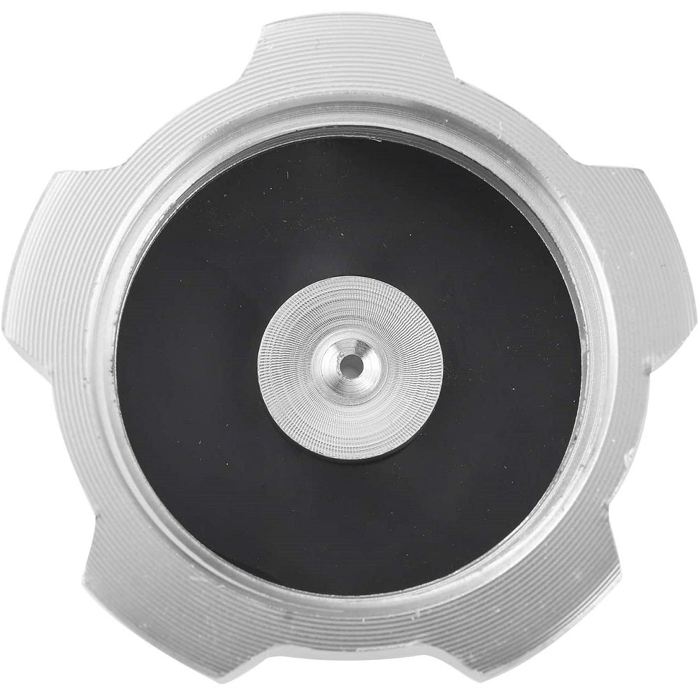 RedCap Silver CNC Aluminum Alloy Motorcycle Gas Fuel Petrol Tank Cap with Breather Valve for CRF50, CRF70 Pit Dirt Bikes Fit in 50cc, 70cc, 90cc, 110cc, 125cc, 140cc, 150cc, Chinese Pit Dirt Bikes