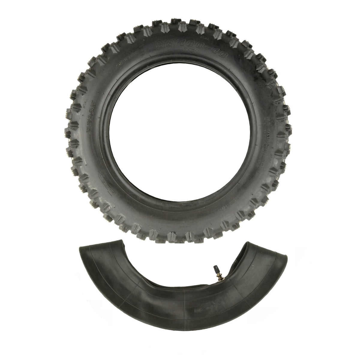 3.00-10, 80/100-10 Inch Tire Size, Complete With Inner Tube for Dirt Bike