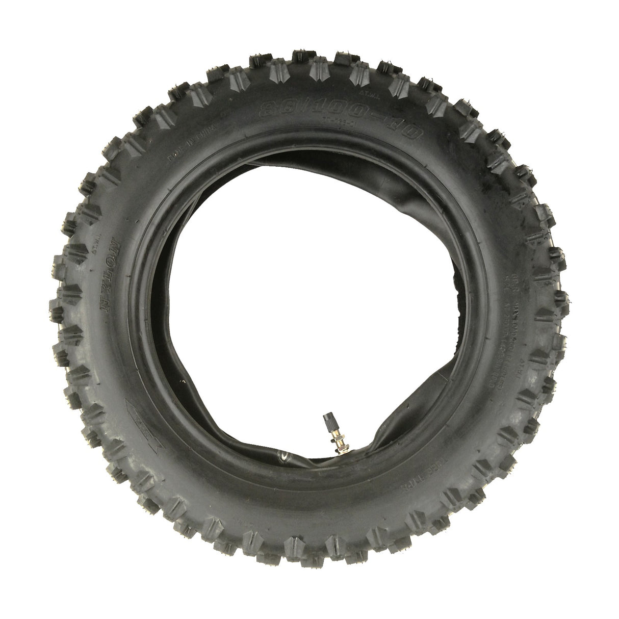 3.00-10, 80/100-10 Inch Tire Size, Complete With Inner Tube for Dirt Bike