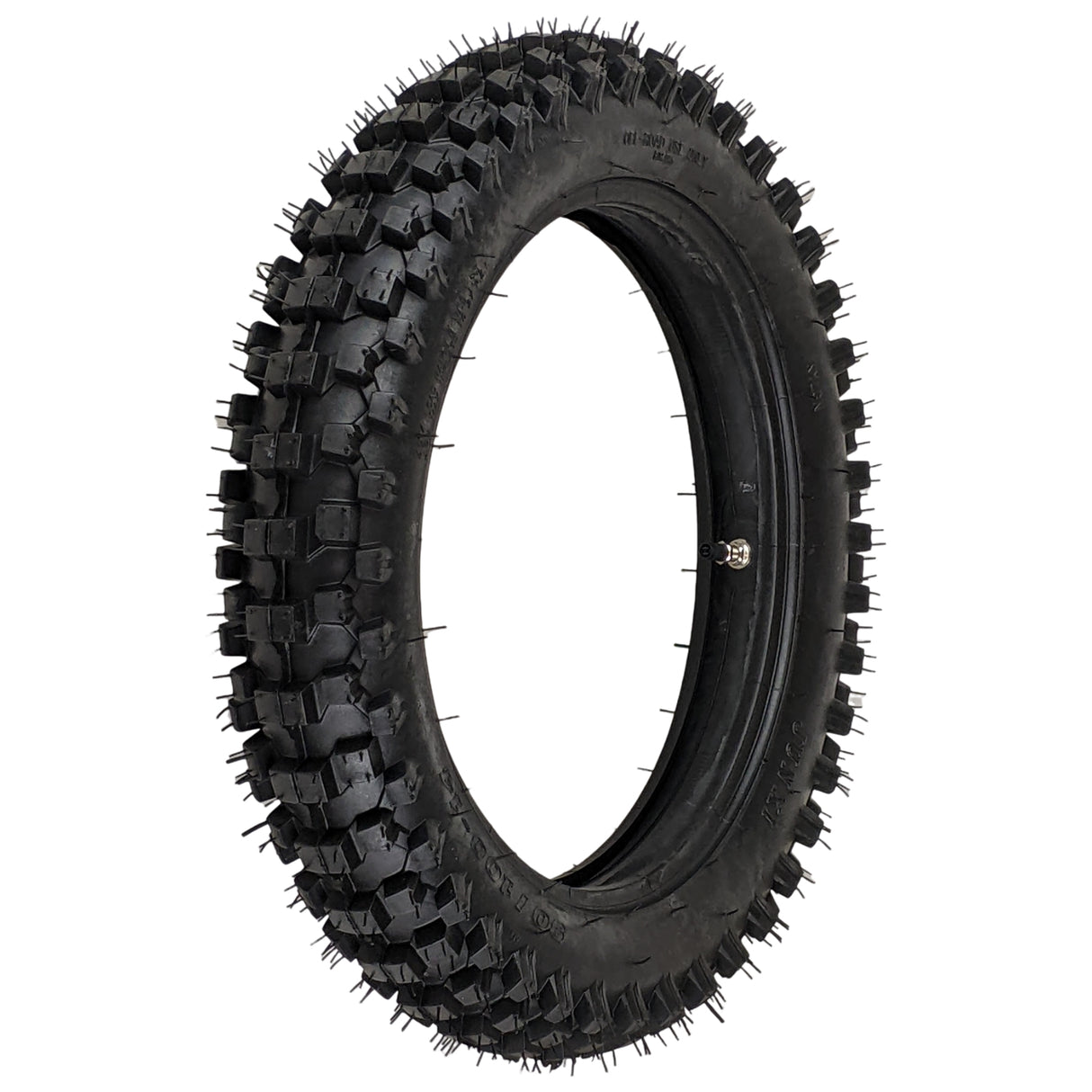 90/100-14 Rear Tire with 3.00-14 Inner Tube - for Off-Road Motocross 125cc-150cc Tao Tao, Apollo, Rfzx18, CRF80R, KLX125 Pit Dirt Bike