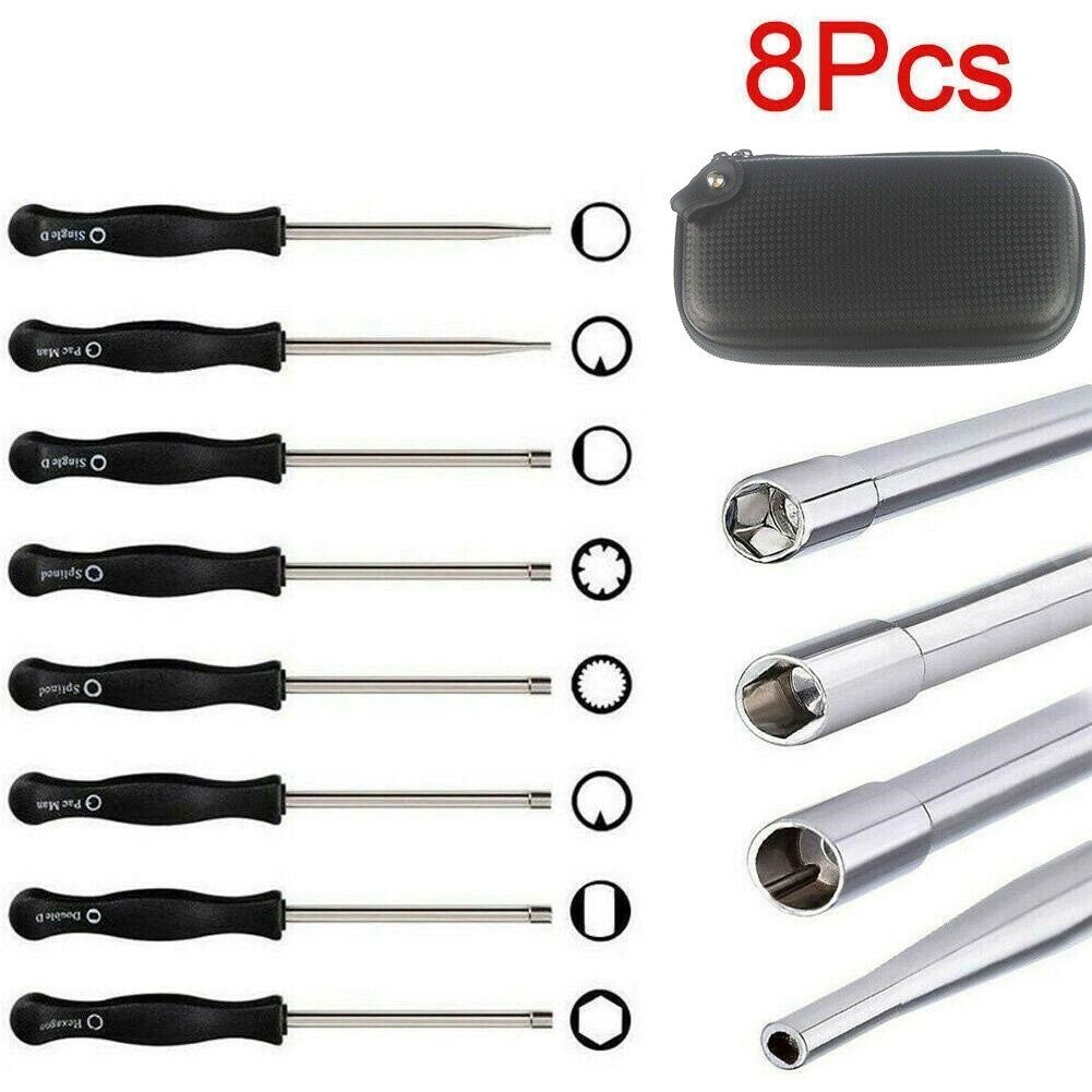 8Pcs Carburetor Adjustment Tool Kit with Case for 2-Cycle Engine