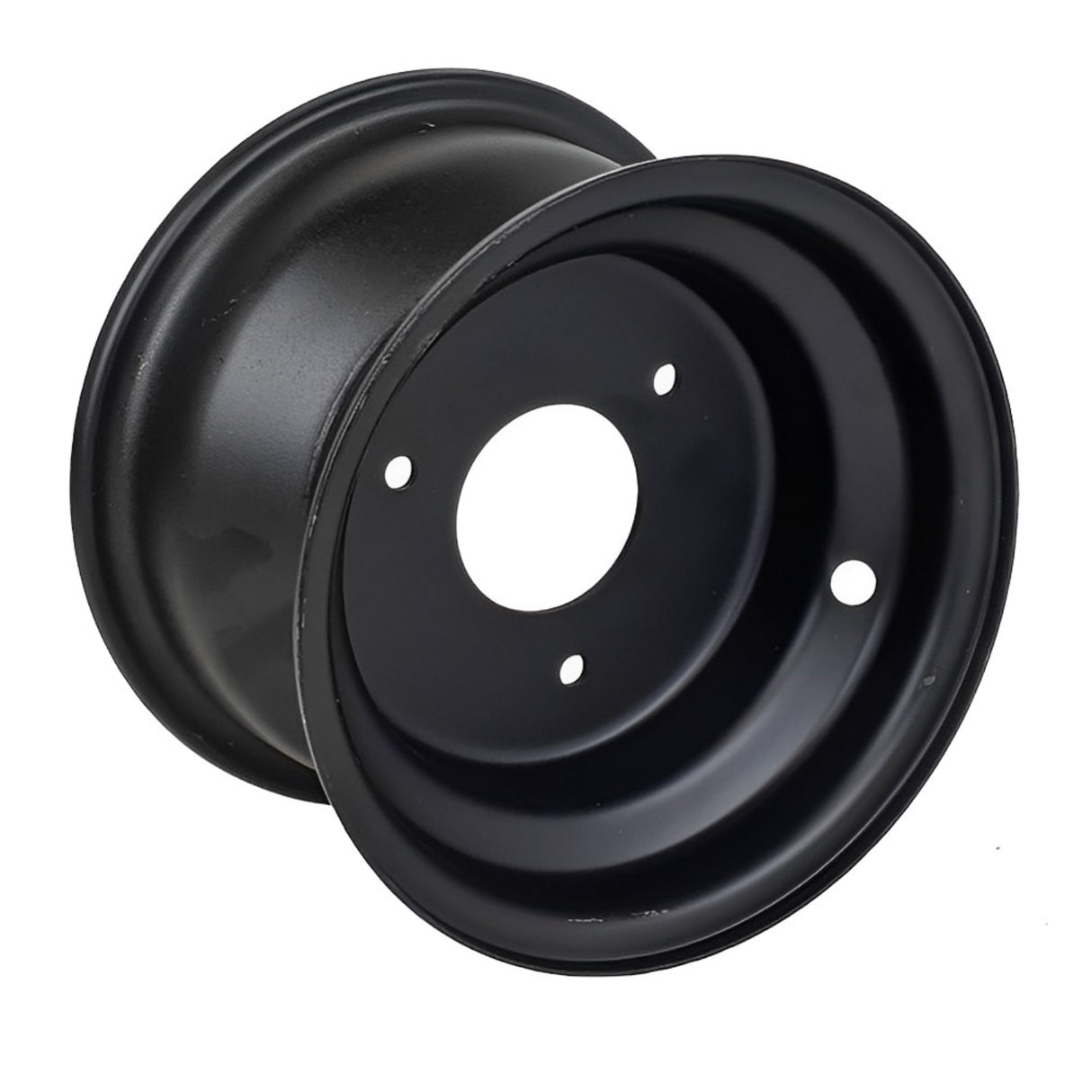 RedCap 7 x 4.5" Front Rear Rim Wheel with 10mm 3 Bolt holes Pattern Spacing 70mm (2.75 in) Compatible for 50cc, 70cc, 90cc, 110cc, 125cc TaoTao, Baja Sprinter, Mudhawk, Coleman ATVs Go-Karts (Black)
