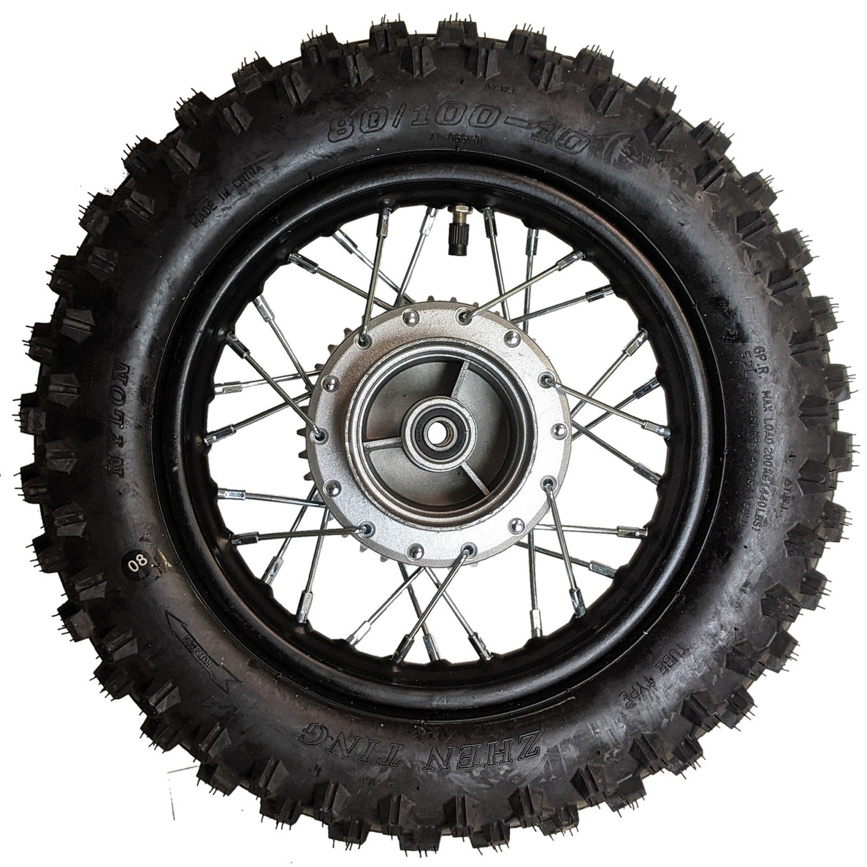 Wheel Rim - Rear - 10" x 1.60 - 12mm ID - Drum Brake - KLX110 KX65 CRF70