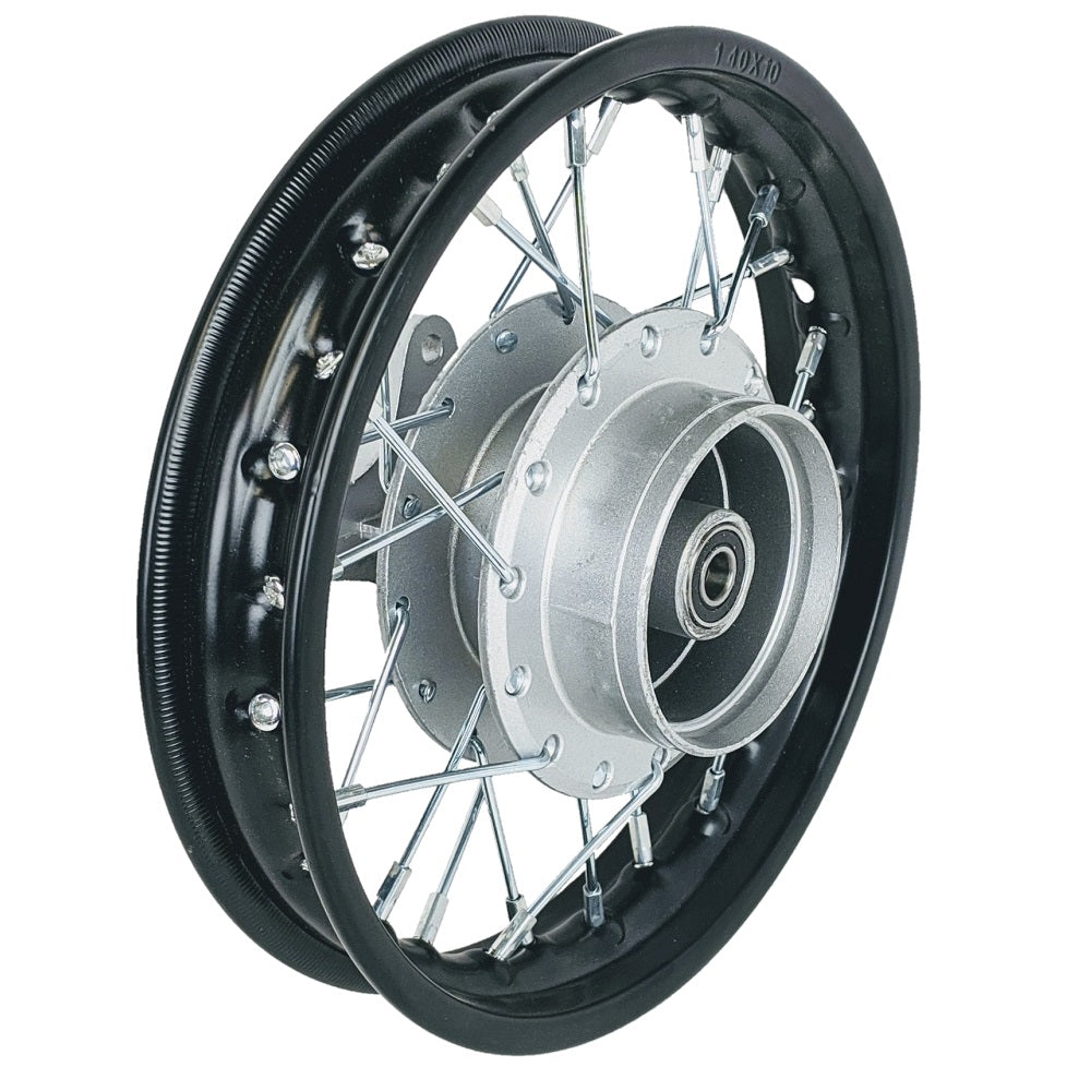 Wheel Rim - Rear - 10" - 12mm ID with Drum Brake Assy - 28 Spokes