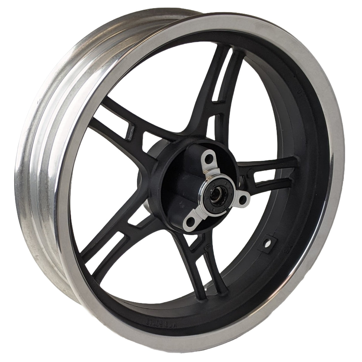 13" Front Rim Wheel - MT 3.50x13 - 12mm ID - Gy6 Scooters - Black Silver