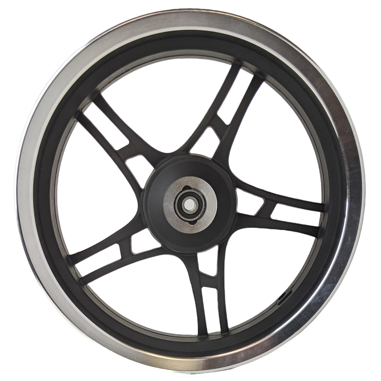 Front Wheel Rim - Tire Rim 13 Inch Mt3.50x13 for Gy6 Scooters - Sleek Black Aluminum Rims 5 Spoke Design