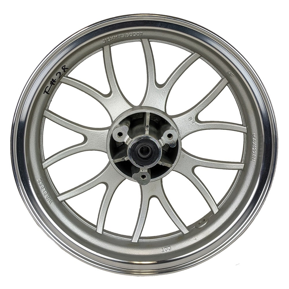 13" Front Rim Wheel - MT 3.50x13 - 12mm ID - Disc Brake - Gy6 Scooters - Version Front 28