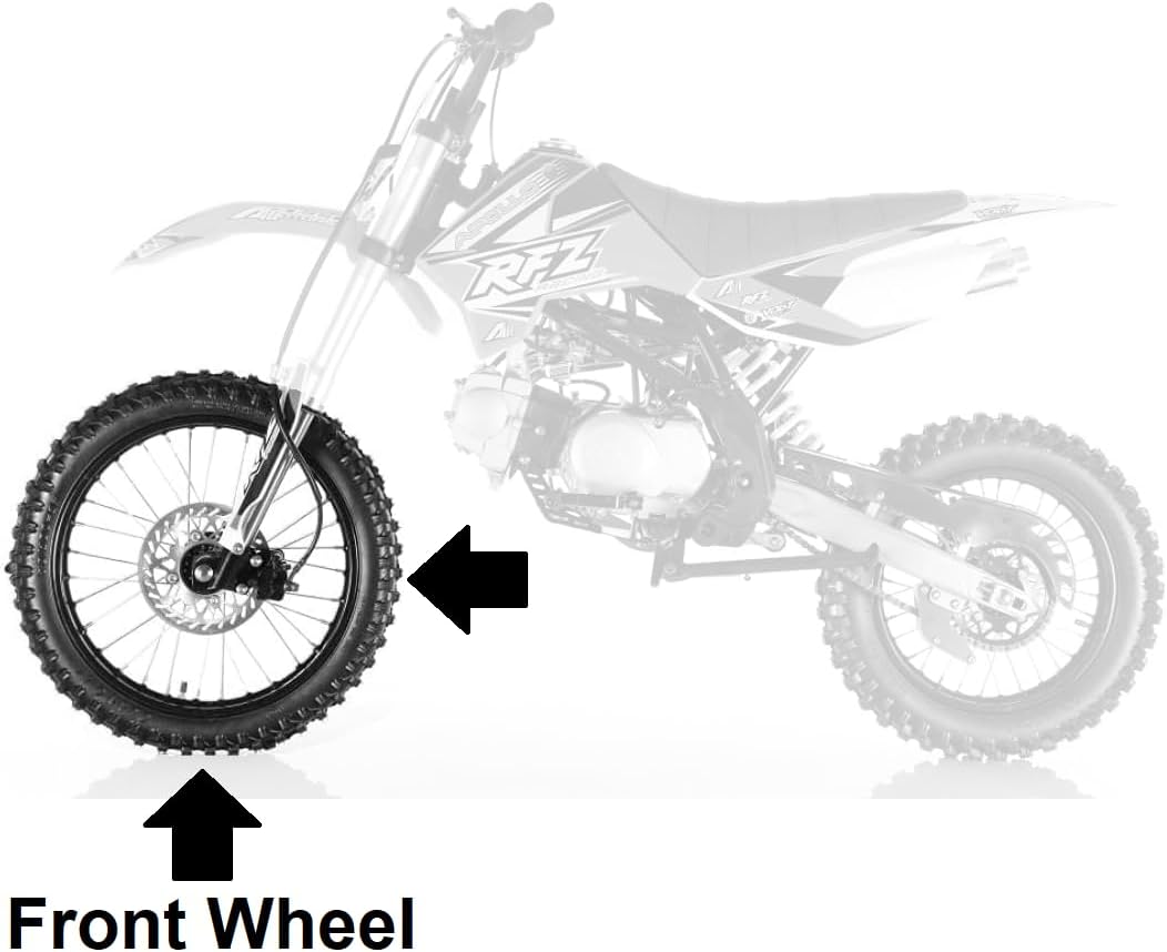 Wheel Rim - Front - 14" Steel 12mm ID - Dirt Bike