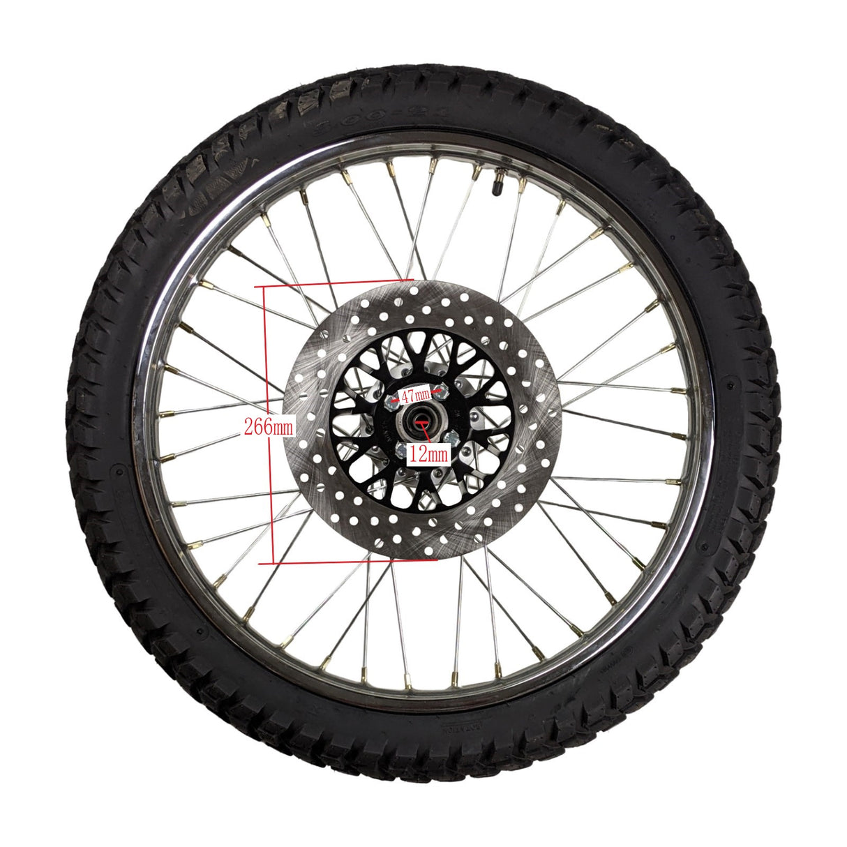 21'' 3.00-21 Front Rim Wheel Tire with Compatible for HAWK 250