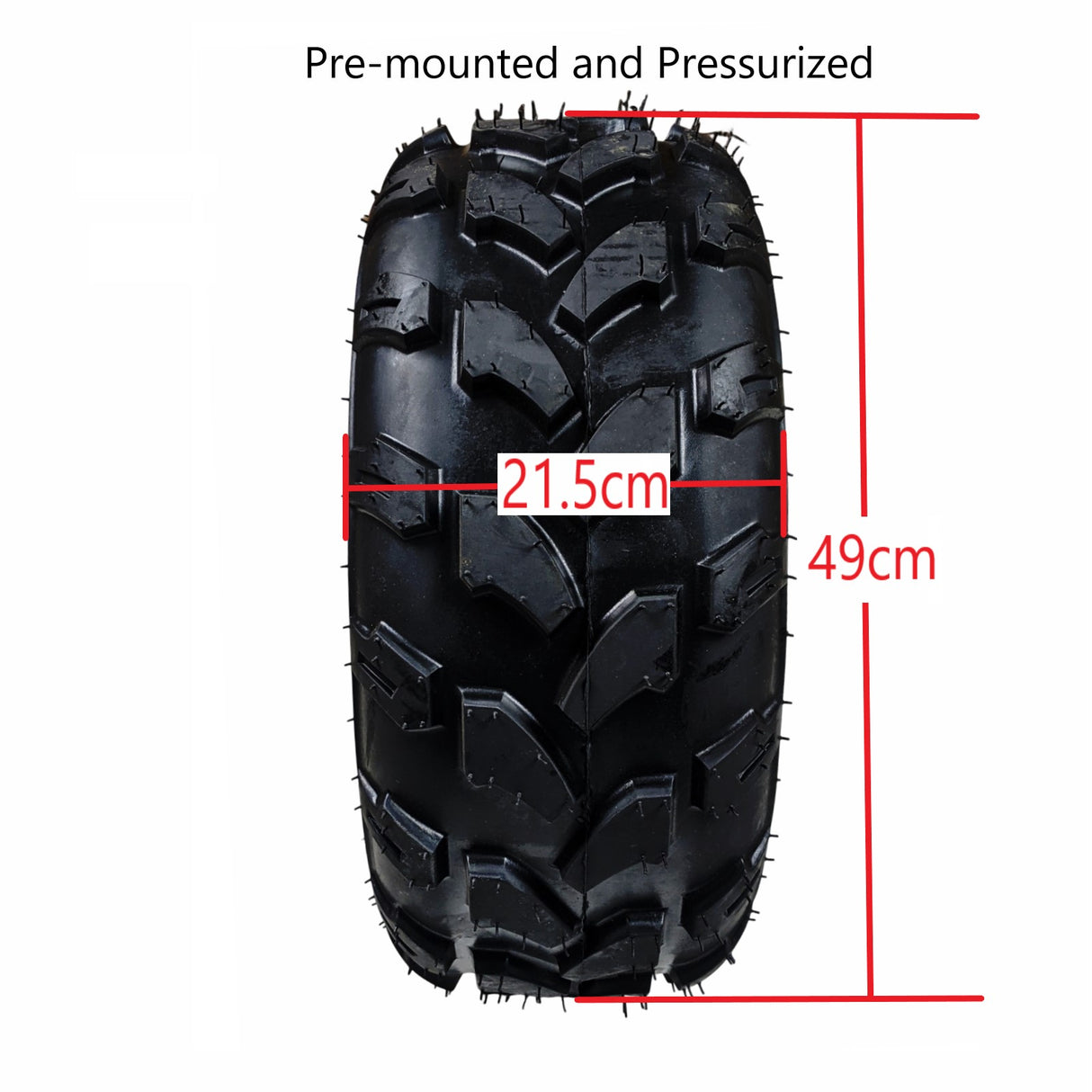 WHL-MB20 - Wheel front with tire AT19x7-8 (TIRE-22)