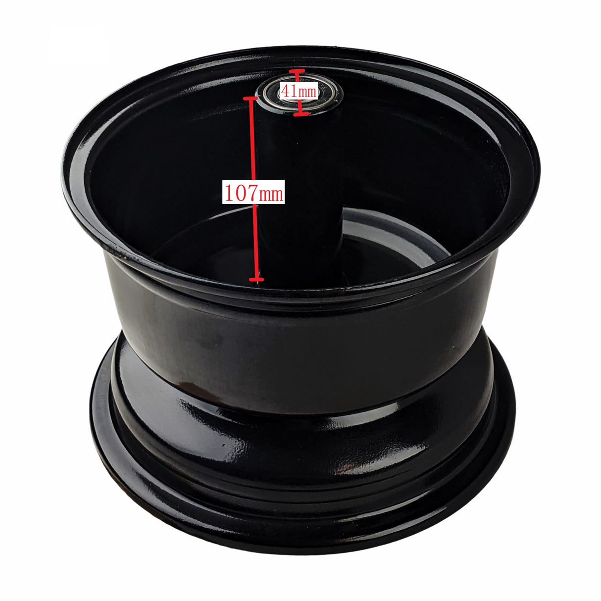 Black Wheel Rim for Coleman CT200U BT200X CT200UEX 196cc Hisun 200-3 200-7, Axis M200 Mini bike (Front Rim)